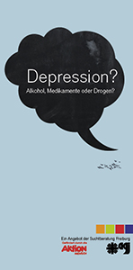 Flyer Sucht und Depression
